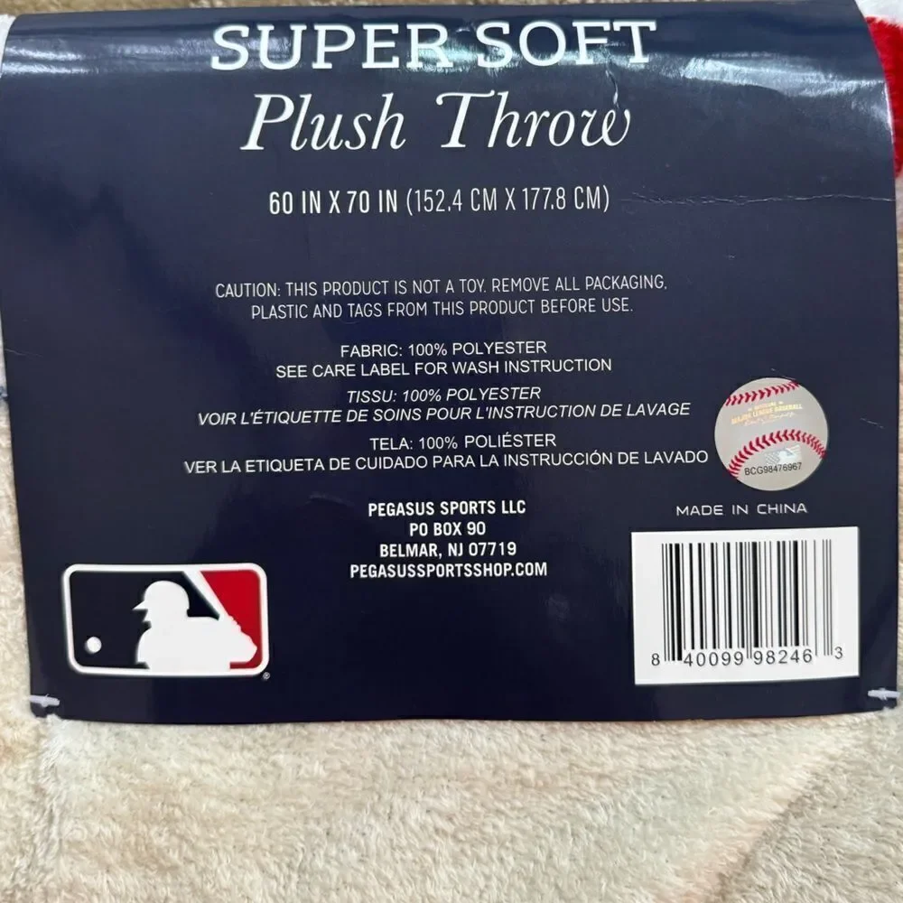 Boston Red Sox MLB 60'' x 70'' Super Soft Plush Hello Fall Throw Blanket NWT